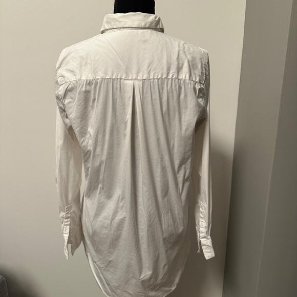 *J. MCLAUGHLIN* White Long Sleeve Button Down Top Size Small - Picture 4 of 7